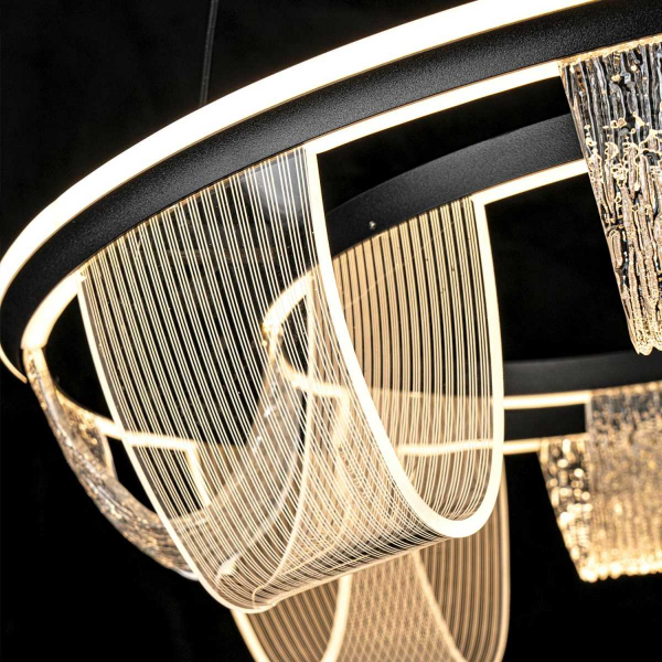 Подвесной cветильник LED4U L7706-630 BK Подвесной cветильник LED4U L7706-630 BK