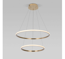 Подвесной светодиодный светильник Eurosvet Collars 90264/2 латунь