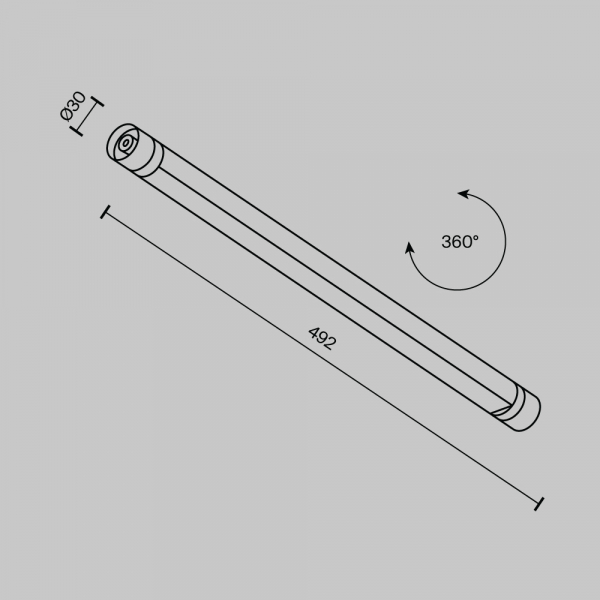 Светильник Maytoni Technical C147CL-L500-12W3K-B Светильник Maytoni Technical C147CL-L500-12W3K-B