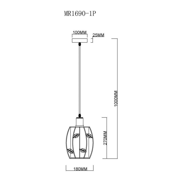 Подвесной светильник MyFar Huston MR1690-1P Подвесной светильник MyFar Huston MR1690-1P