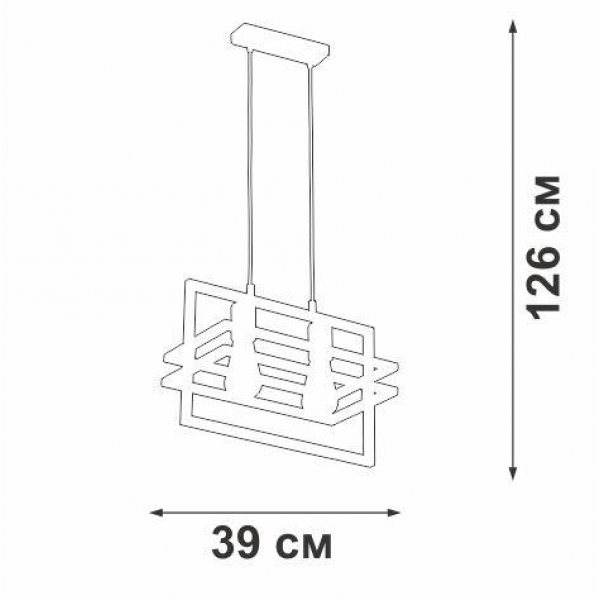 Подвесной светильник Vitaluce V2861-1/2S Подвесной светильник Vitaluce V2861-1/2S