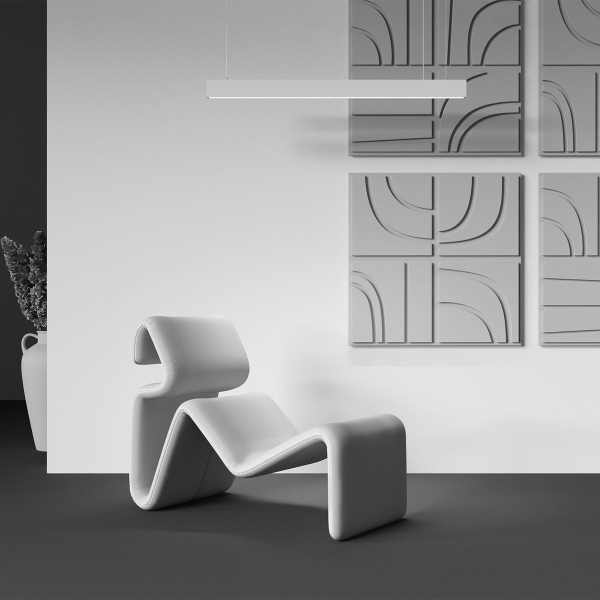 Подвесной светодиодный светильник Maytoni Technical Pendant Basis P051PL-36W2.7-6K-W