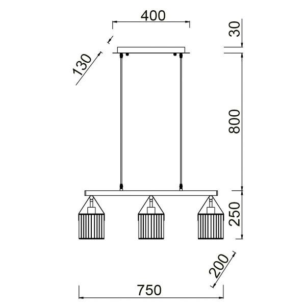 Подвесной светильник Vele Luce Drago VL6332P03 Подвесной светильник Vele Luce Drago VL6332P03