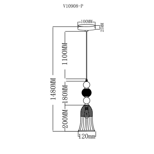 Подвесной светильник Moderli Glassy V10908-P Подвесной светильник Moderli Glassy V10908-P