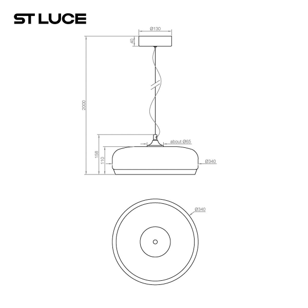 Подвесной светодиодный светильник ST Luce Ripple SL6014.603.01 Подвесной светодиодный светильник ST Luce Ripple SL6014.603.01
