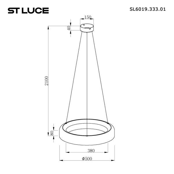 Подвесной светодиодный светильник ST Luce Foray SL6019.333.01 Подвесной светодиодный светильник ST Luce Foray SL6019.333.01