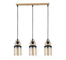 Подвесной светильник ЭкономСвет 30109/3GD AMB+BK