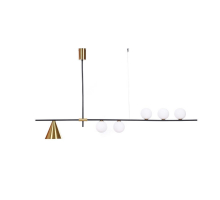 Подвесной светильник Lumina Deco Renzo LDP 6043-6 BK+MD