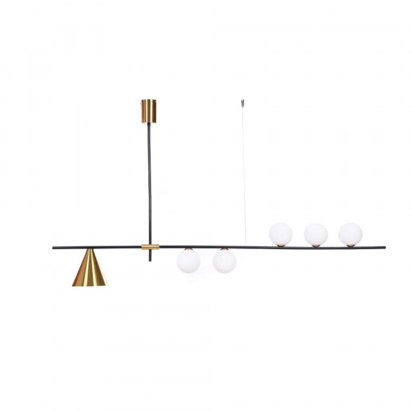Подвесной светильник Lumina Deco Renzo LDP 6043-6 BK+MD Подвесной светильник Lumina Deco Renzo LDP 6043-6 BK+MD