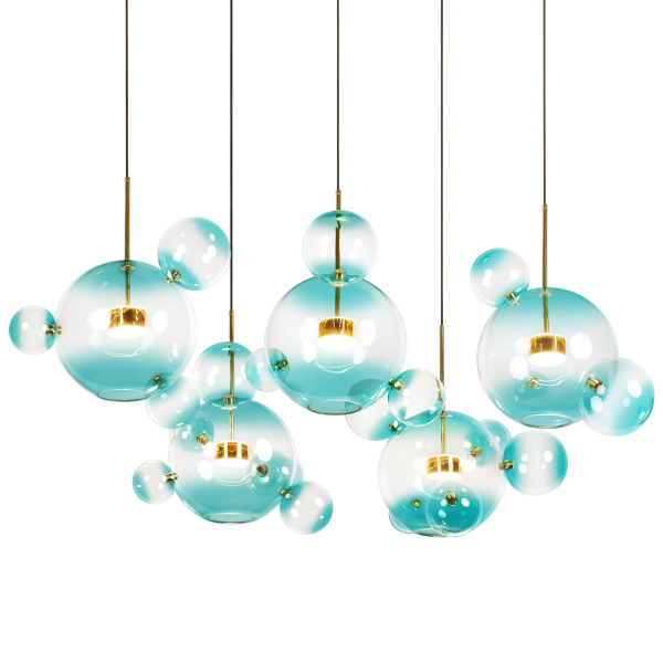 Подвесной светодиодный светильник Loft IT Bolle 2027-S5 Blue Подвесной светодиодный светильник Loft IT Bolle 2027-S5 Blue