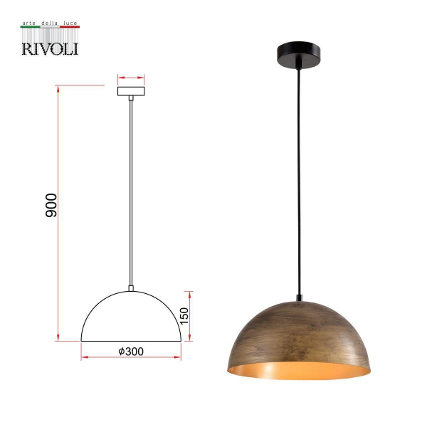 Подвесной светильник Rivoli Emmy 5141-201 Б0054986 Подвесной светильник Rivoli Emmy 5141-201 Б0054986