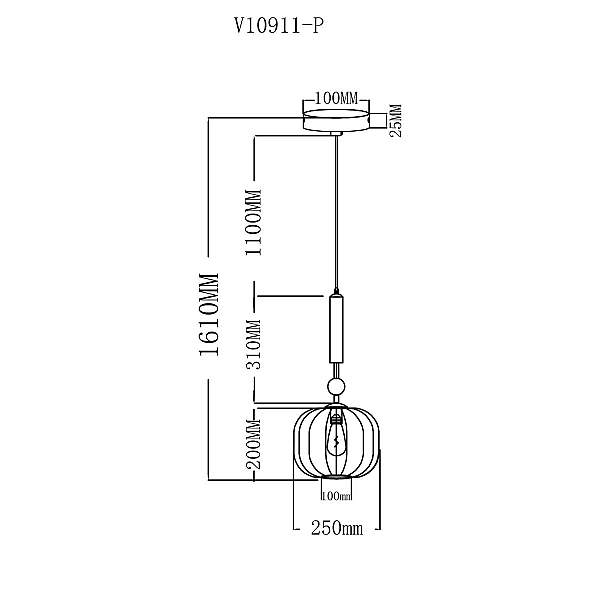 Подвесной светильник Moderli Creamy V10911-P
