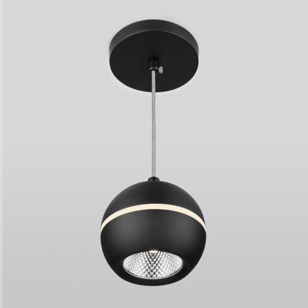 Подвесной светодиодный светильник Elektrostandard DLS023 9W 4200K черный a047775