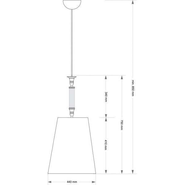 Подвесной светильник KUTEK NAPOLI NAP-ZWD-1(P/A)