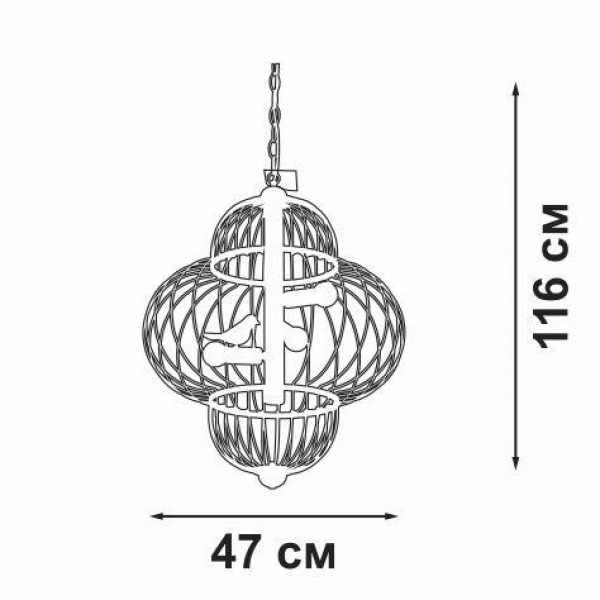 Подвесной светильник Vitaluce V3061-8/3 Подвесной светильник Vitaluce V3061-8/3