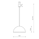 Подвесной светильник Nowodvorski Hemisphere Super S White 10695