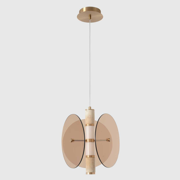 Подвесной светильник Crystal Lux AMARILLO SP12W LED BRASS Подвесной светильник Crystal Lux AMARILLO SP12W LED BRASS