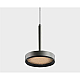 Подвесной светильник Italline IT02-025 dark silver 3000K+IT02-024 black