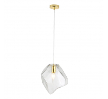 Подвесной светильник Crystal Lux NUESTRO SP1 GOLD/TRANSPARENT