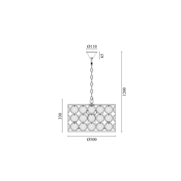 Подвесная люстра Vele Luce Sophie VL3233P08 Подвесная люстра Vele Luce Sophie VL3233P08
