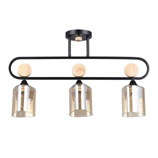 Потолочный светильник Arte Lamp GLAMORE A5076PL-3BK Потолочный светильник Arte Lamp GLAMORE A5076PL-3BK