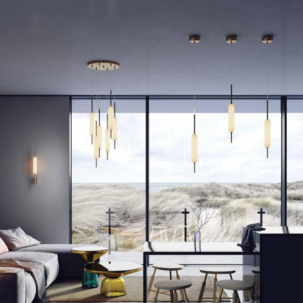 Подвесной светодиодный светильник Odeon Light Pendant Reeds 4794/72L Подвесной светодиодный светильник Odeon Light Pendant Reeds 4794/72L