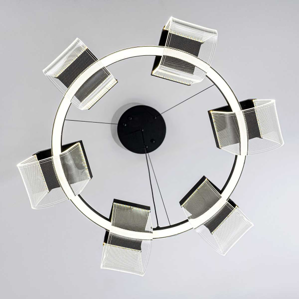 Подвесной cветильник LED4U L7707-600 BK Подвесной cветильник LED4U L7707-600 BK