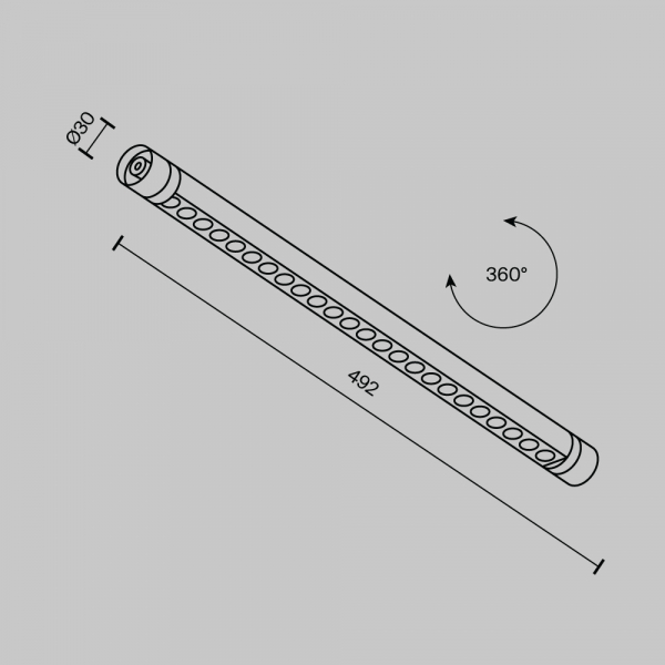 Светильник Maytoni Technical C149CL-L500-12W3K-B Светильник Maytoni Technical C149CL-L500-12W3K-B