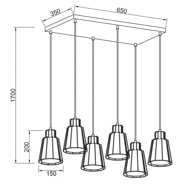 Подвесной светильник Vele Luce Carisma VL6462P06 Подвесной светильник Vele Luce Carisma VL6462P06