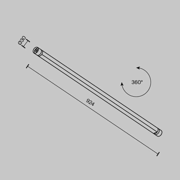 Светильник Maytoni Technical C147CL-L900-24W3K-B