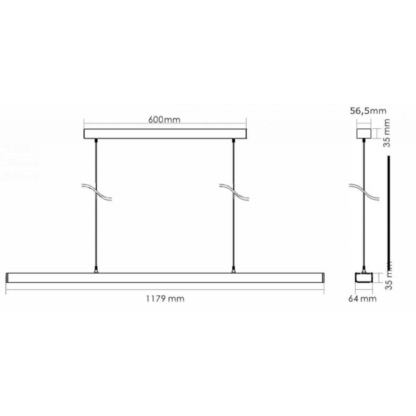 Подвесной светодиодный светильник Deko-Light Office Three 342146 Подвесной светодиодный светильник Deko-Light Office Three 342146
