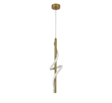 Подвесной светодиодный светильник Indigo Intreccio 14025/1P Brass V000144L