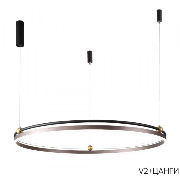 Подвесной светодиодный светильник Crystal Lux Fernando SP88W Led Coffee/Black Подвесной светодиодный светильник Crystal Lux Fernando SP88W Led Coffee/Black