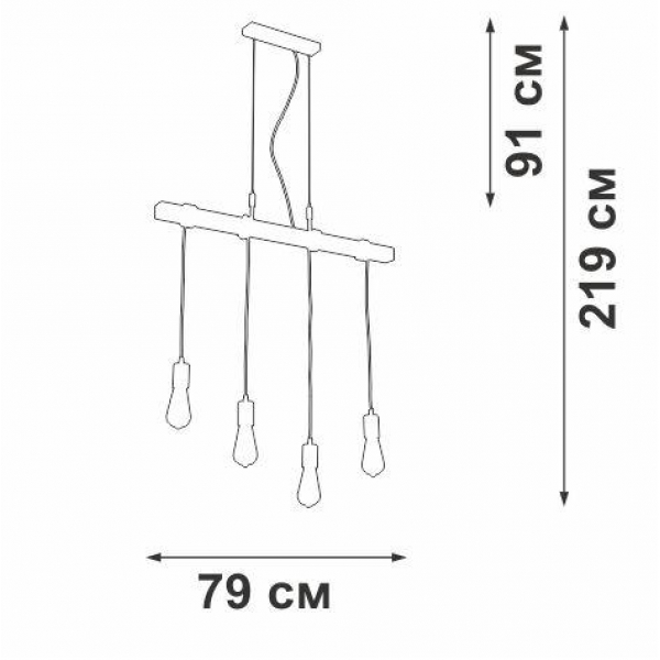 Подвесной светильник Vitaluce V47160-1/4S Подвесной светильник Vitaluce V47160-1/4S