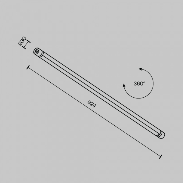 Светильник Maytoni Technical C147CL-L900-24W3K-B Светильник Maytoni Technical C147CL-L900-24W3K-B