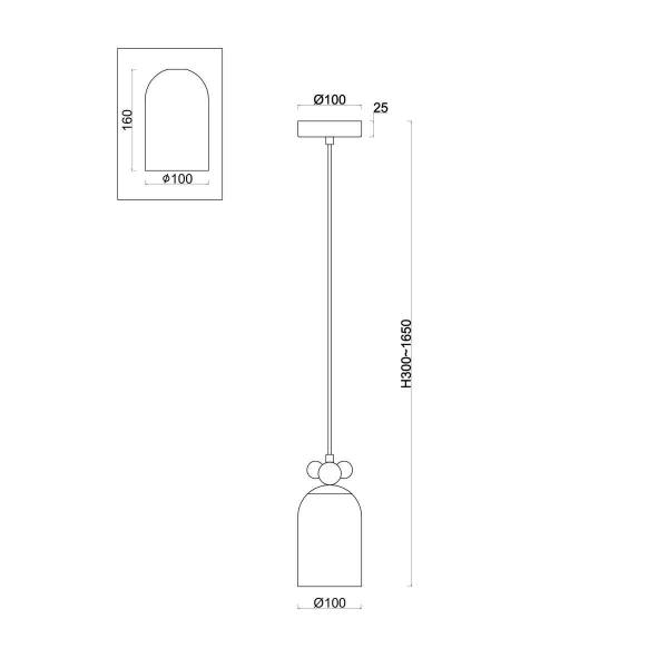 Подвесной светильник Freya Pitch FR5365PL-01CH Подвесной светильник Freya Pitch FR5365PL-01CH