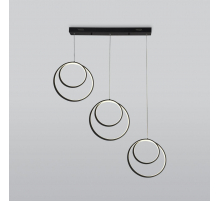 Подвесной светодиодный светильник Eurosvet Flow 90308/3 черный