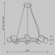 Подвесной светильник Maytoni MOD299PL-L80BS3K