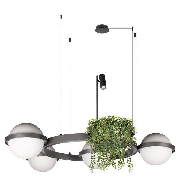 Подвесной светодиодный светильник Loft IT Jardin 10121/4 Dark grey Подвесной светодиодный светильник Loft IT Jardin 10121/4 Dark grey