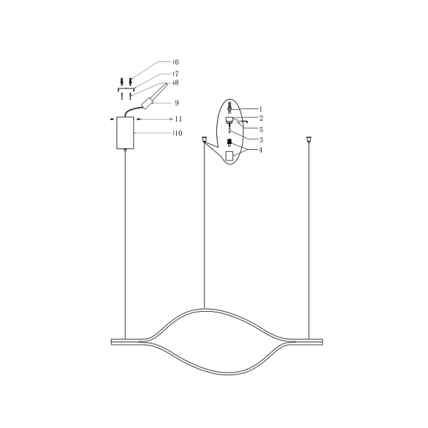 Подвесной светодиодный светильник Imperium Loft Tape Light 149481-49