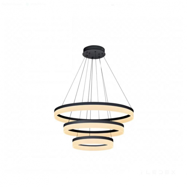 Подвесной светодиодный светильник iLedex Around D0301-3 (200x400x600) BK Подвесной светодиодный светильник iLedex Around D0301-3 (200x400x600) BK