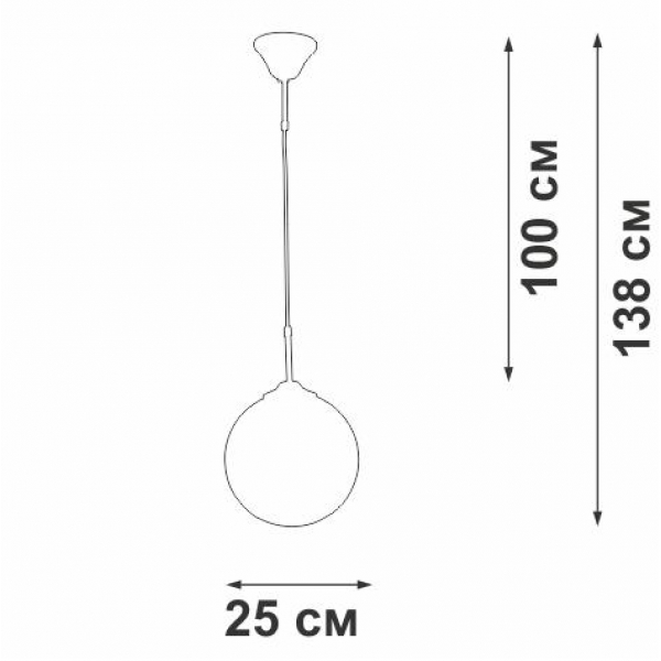 Подвесной светильник Vitaluce V2994-0/1S Подвесной светильник Vitaluce V2994-0/1S