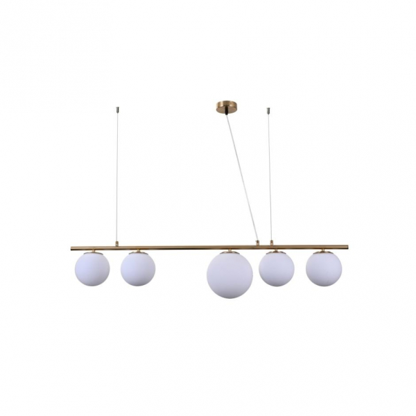 Подвесной светильник Lumina Deco Baristica LDP 6012-5 MD+WT Подвесной светильник Lumina Deco Baristica LDP 6012-5 MD+WT