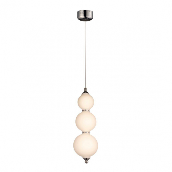 Подвесной светодиодный светильник Lumina Deco Snowman LDP 6834-1 WT+CHR Подвесной светодиодный светильник Lumina Deco Snowman LDP 6834-1 WT+CHR