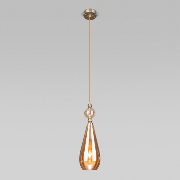 Подвесной светильник Eurosvet Ilario 50202/1 янтарный