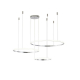 Подвесной светильник Zortes RINGOLIGHT ZRS.33322.75F