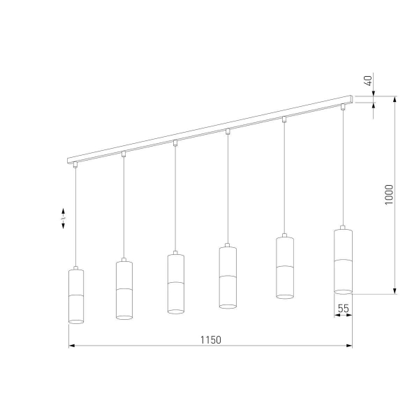 Подвесной светильник TK Lighting 4358 Elit White Подвесной светильник TK Lighting 4358 Elit White