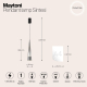 Подвесной светодиодный светильник Maytoni Sintesi P090PL-L12CH3K