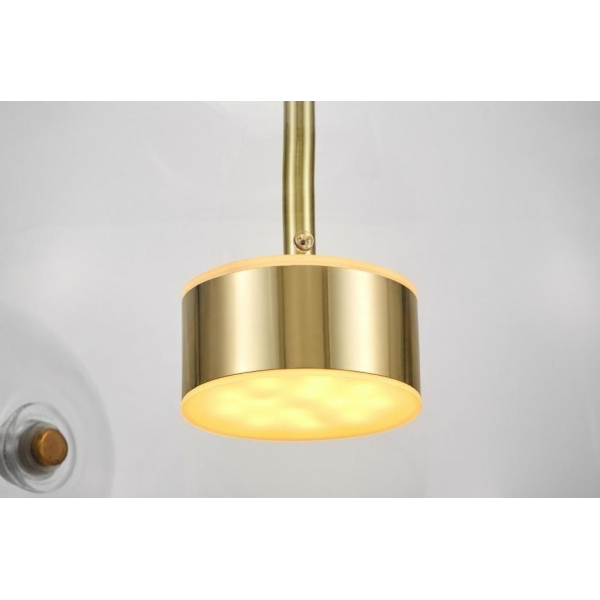 Подвесной светодиодный светильник Lumina Deco Neroni LDP 6016-5+1 GD Подвесной светодиодный светильник Lumina Deco Neroni LDP 6016-5+1 GD