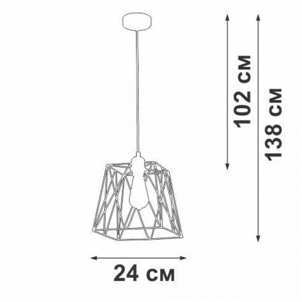 Подвесной светильник Vitaluce V2866-1/1S Подвесной светильник Vitaluce V2866-1/1S